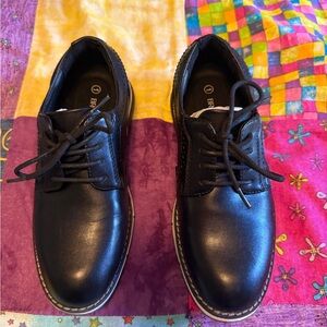 Classic Black Kids Dress Shoes